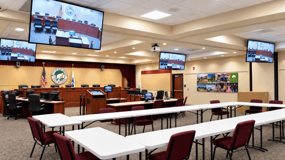 Empty City Council Chamber Live Feed